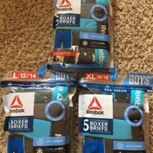 Lot of 3 Reebok Boys Boxer Briefs (M, L, XL)